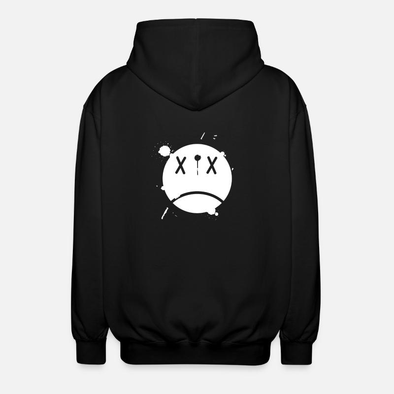 Smiley 01 - Unisex Hooded Jacket - black