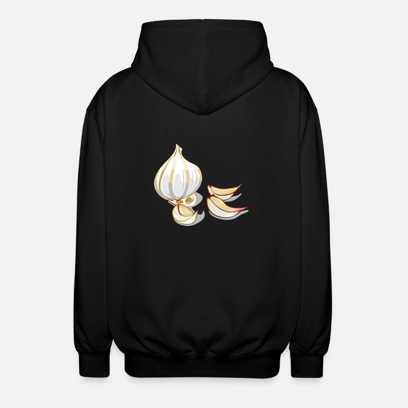 Knoblauch Garlic - Unisex Kapuzenjacke - Schwarz