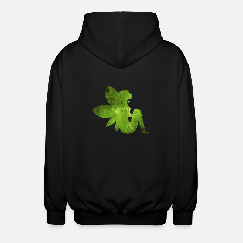 Grüne Fee Geschenk Idee Elfe - Unisex Kapuzenjacke - Schwarz