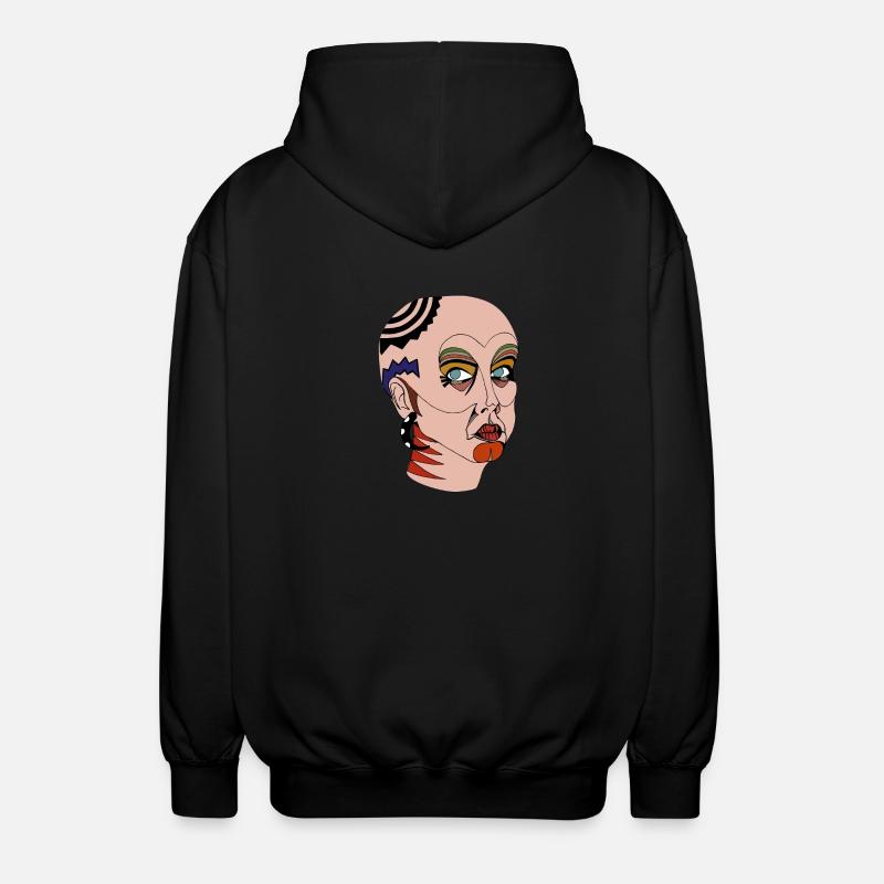 Femme tribale - Veste à capuche unisexe - noir
