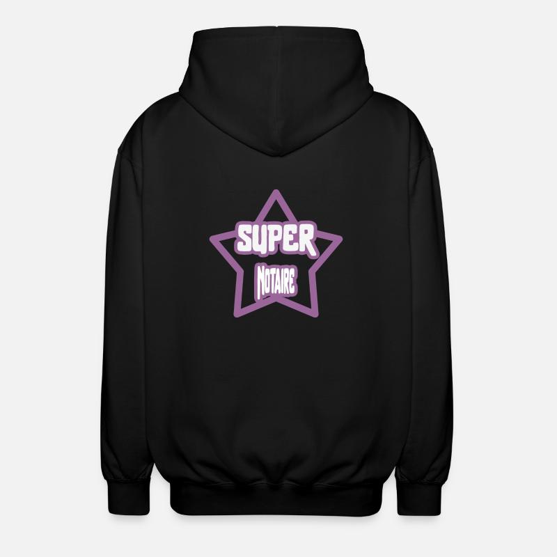 Super Notaire cadeau - Veste à capuche unisexe - noir