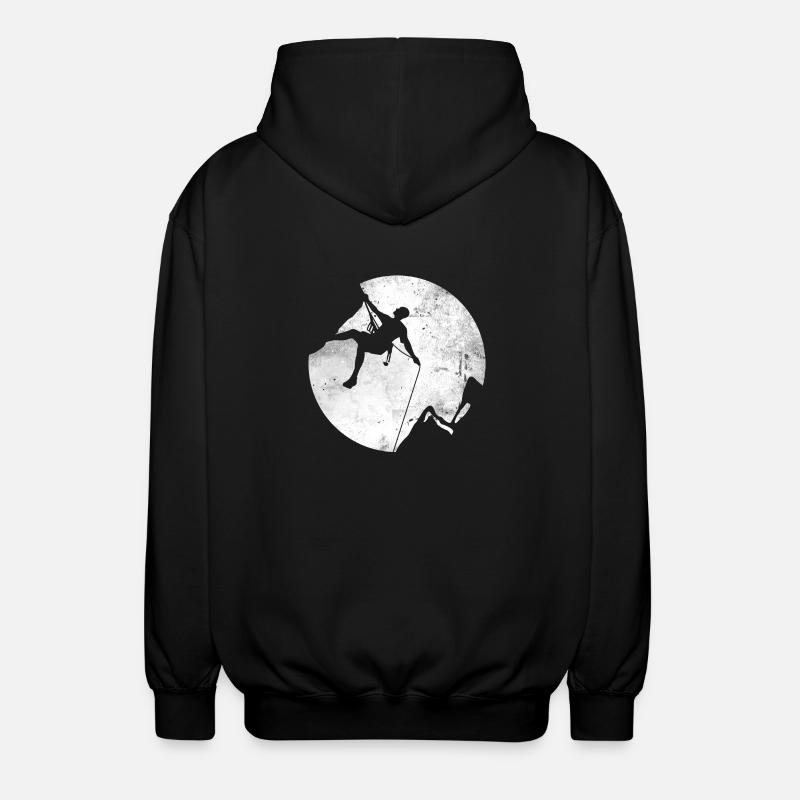 Geschenk Kletterer Boulderer klettern bouldern - Unisex Kapuzenjacke - Schwarz