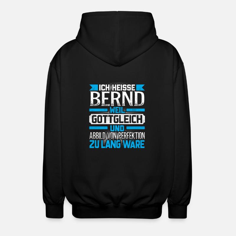 BERND - Gottgleich - Unisex Kapuzenjacke - Schwarz
