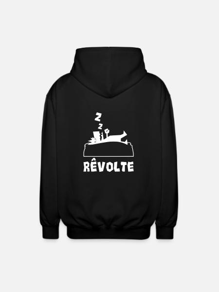 Rêvolte - Veste à capuche unisexe - noir