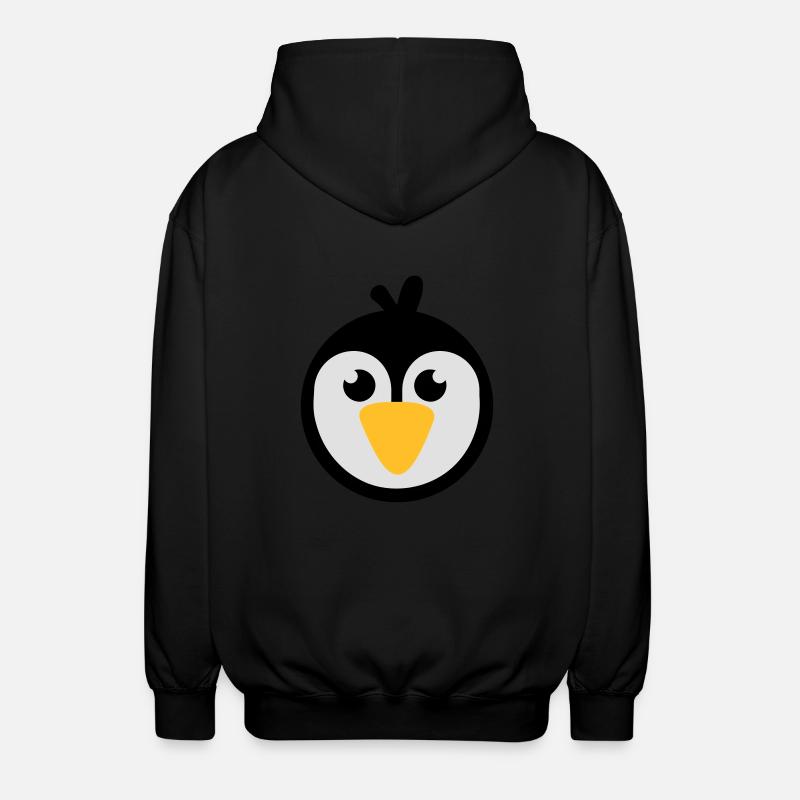 Pinguin - Unisex Kapuzenjacke - Schwarz