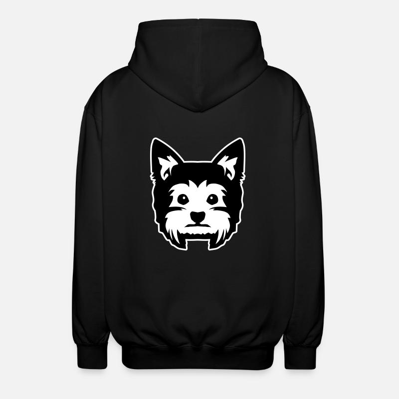 Yorkie - Unisex Hooded Jacket - black