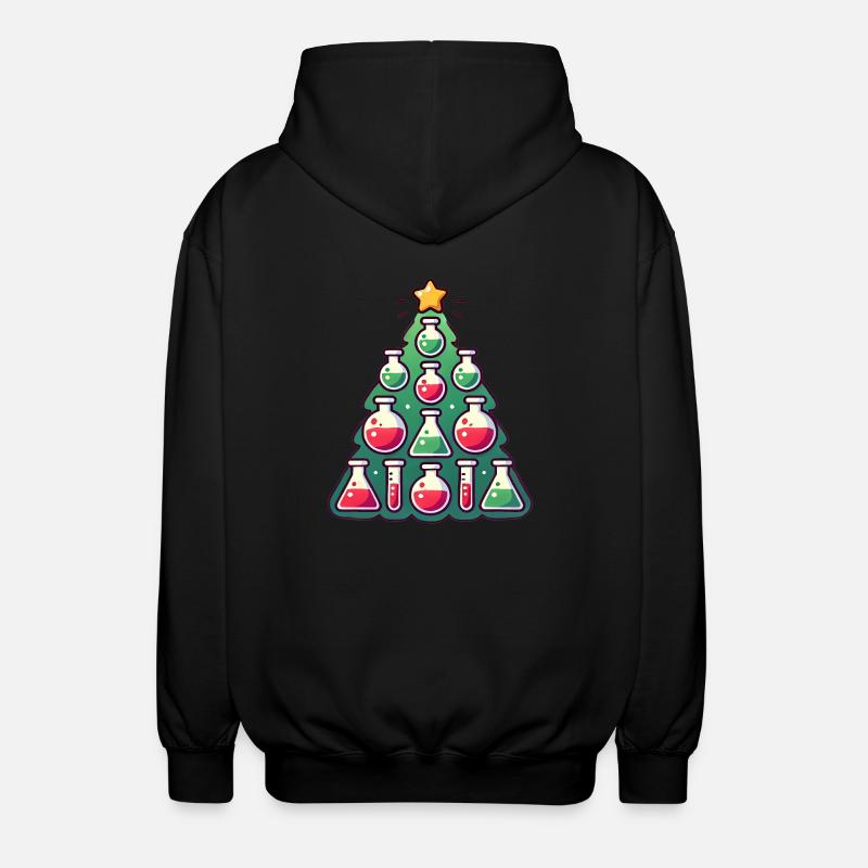 Chimie Conception d’arbre de Noël - Veste à capuche unisexe - noir
