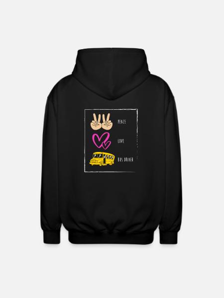 Schulbusfahrer Schulbus - Unisex Kapuzenjacke - Schwarz