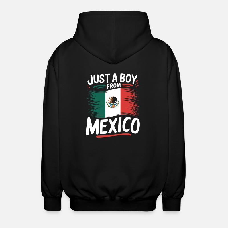 Mexique Mexique Mexicain Espagnol - Veste à capuche unisexe - noir