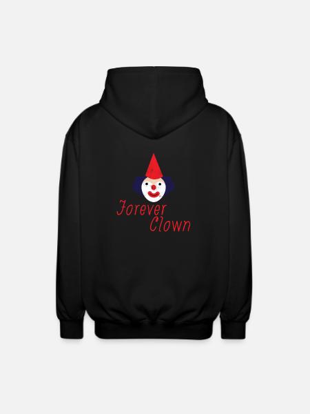 Clown: Forever Clown - Gift - Unisex Hooded Jacket - black