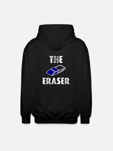 The Eraser - Unisex Hooded Jacket - black
