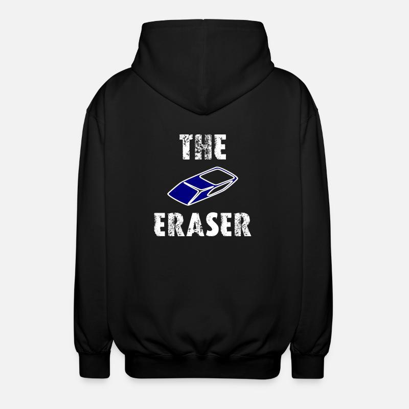 The Eraser - Unisex Hooded Jacket - black