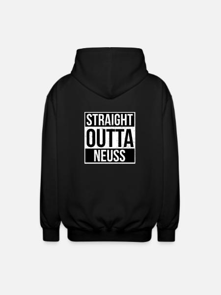 Straight Outta Neuss - Unisex Hooded Jacket - black