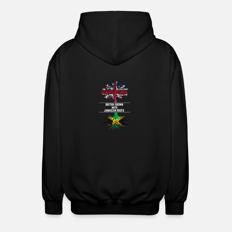 British grown - Unisex Hooded Jacket - black