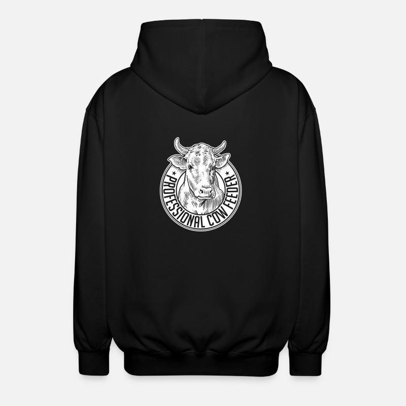 chargeur de vache professionnelle - Veste à capuche unisexe - noir