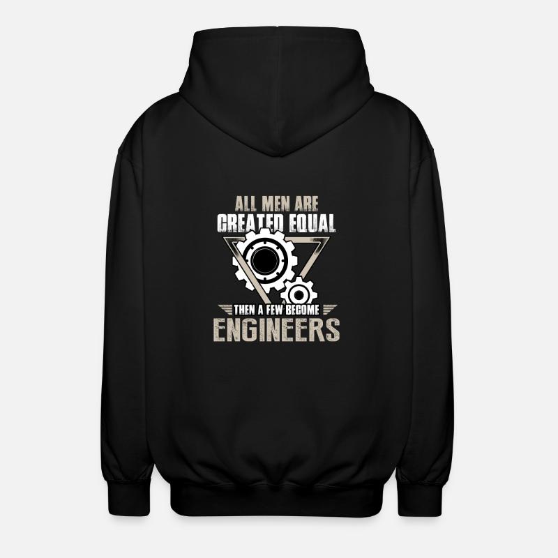 engineer - Unisex Hooded Jacket - black