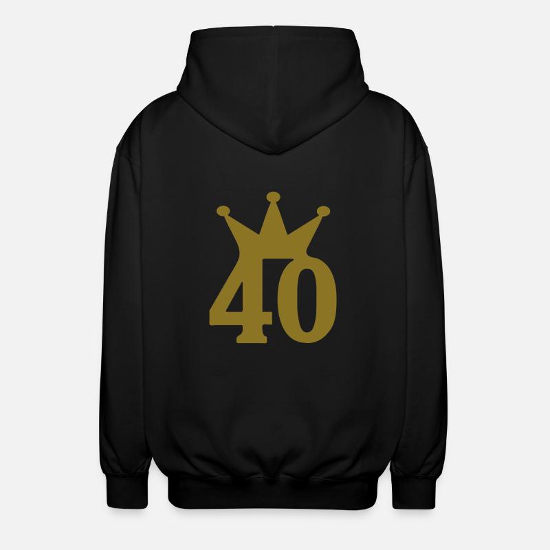40 krone c1w7 - Unisex Kapuzenjacke - Schwarz