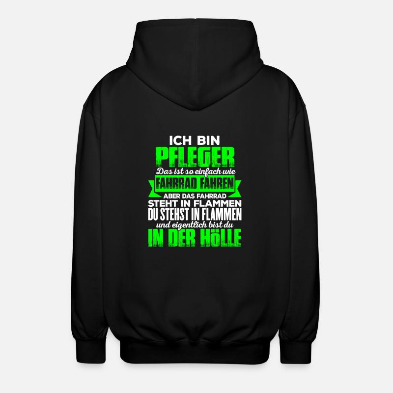 PFLEGER - Hölle - Unisex Kapuzenjacke - Schwarz