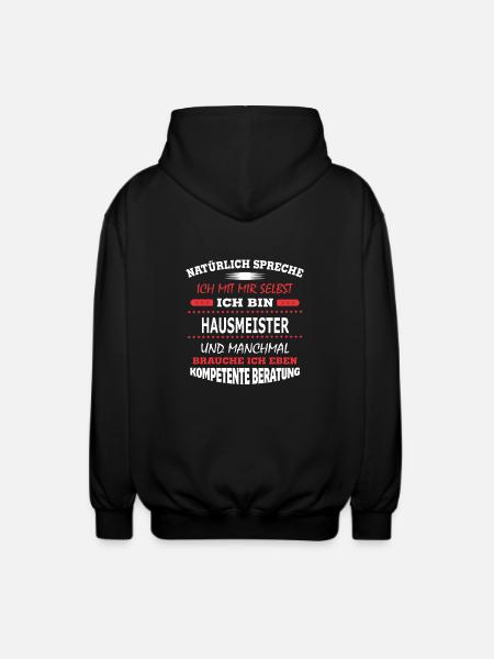 HAUSMEISTER - Unisex Kapuzenjacke - Schwarz