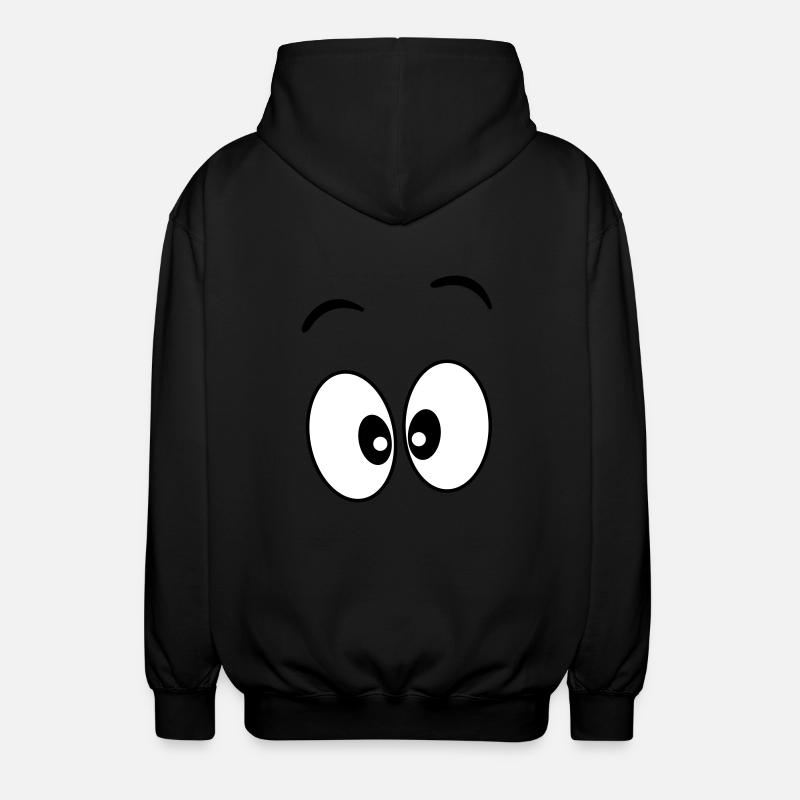 Augen _ Geschenkidee - Unisex Kapuzenjacke - Schwarz