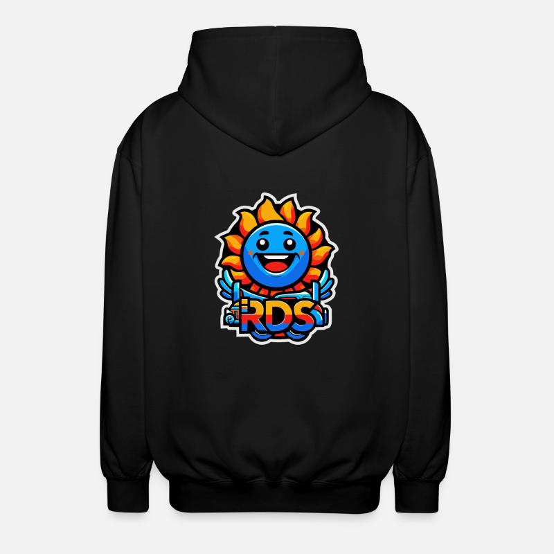 Logo RDS ensoleillé - Veste à capuche unisexe - noir