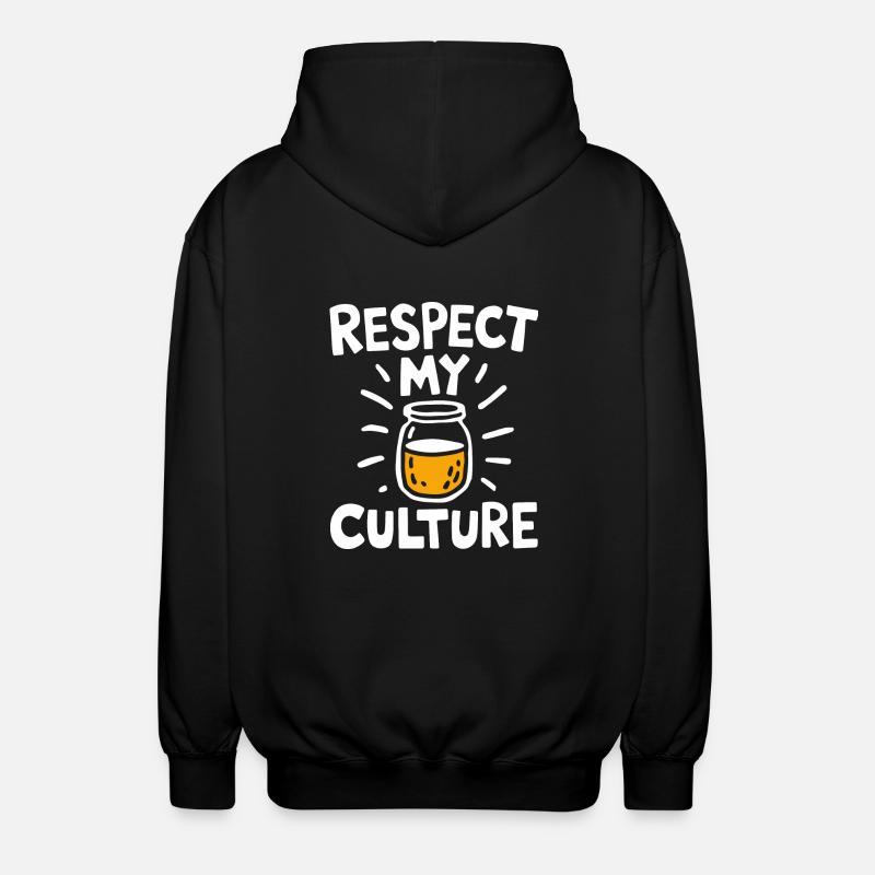 Conception d’amoureux du kombucha - Veste à capuche unisexe - noir