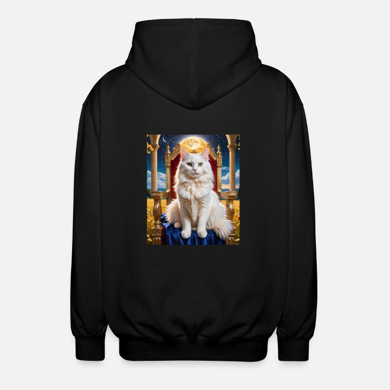 Cat - Unisex Kapuzenjacke - Schwarz