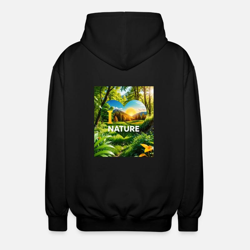 Nature - Veste à capuche unisexe - noir