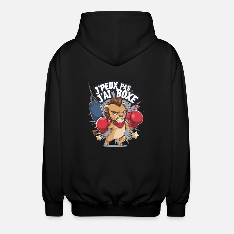 Je peux pas j'ai boxe - Veste à capuche unisexe - noir