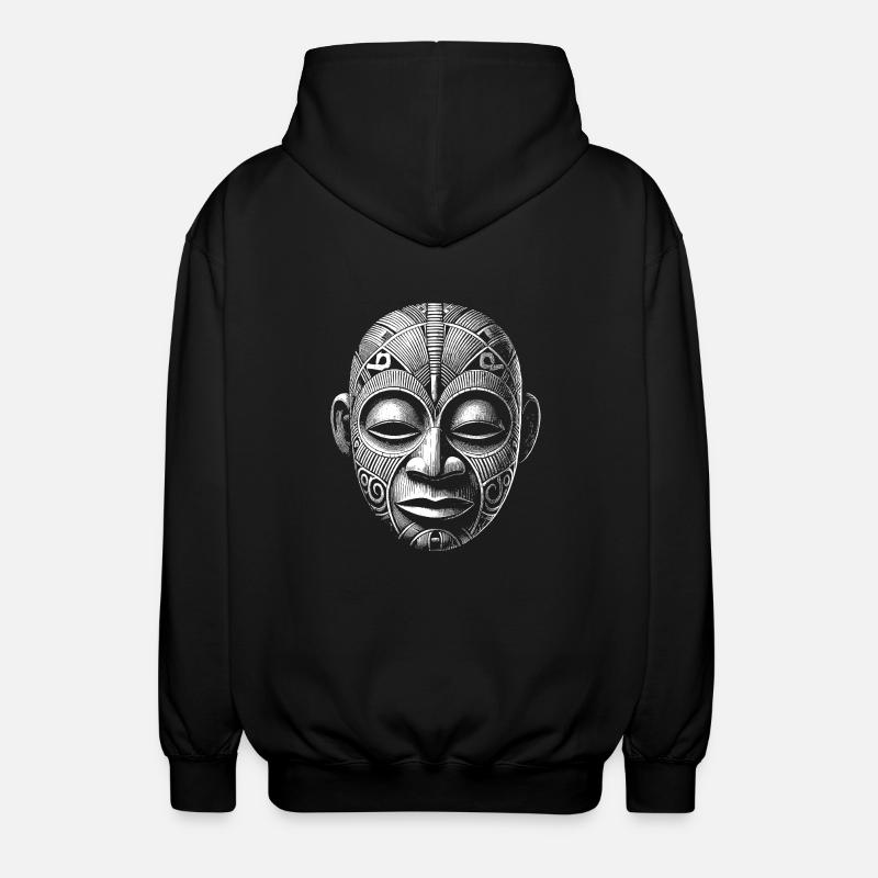 Maske - Unisex Kapuzenjacke - Schwarz