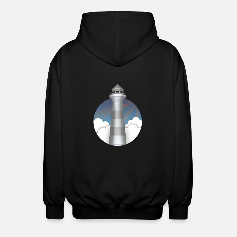 Lighthouse - Unisex Hooded Jacket - black