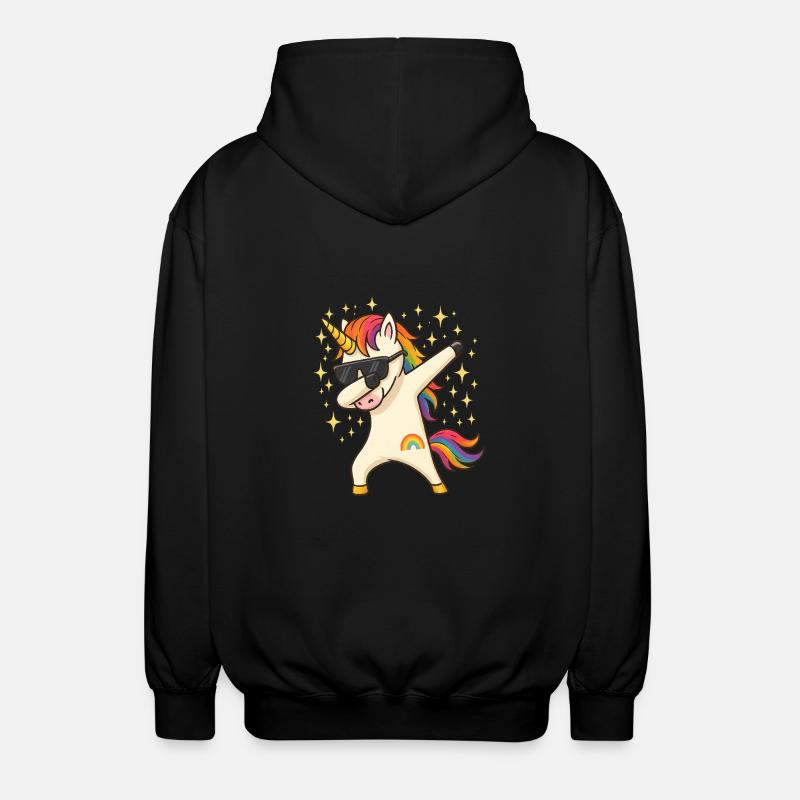 Licorne - Veste à capuche unisexe - noir