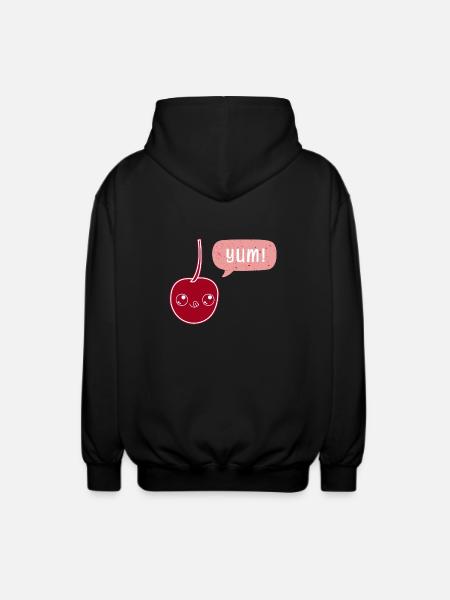 Yummy Cherry - Unisex Kapuzenjacke - Schwarz