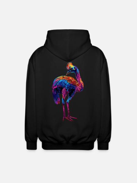 Kasuar - Unisex Kapuzenjacke - Schwarz