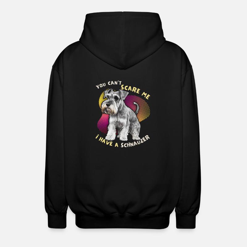 Schnauzer, Schnauzer-Terrier, funny saying - Unisex Hooded Jacket - black