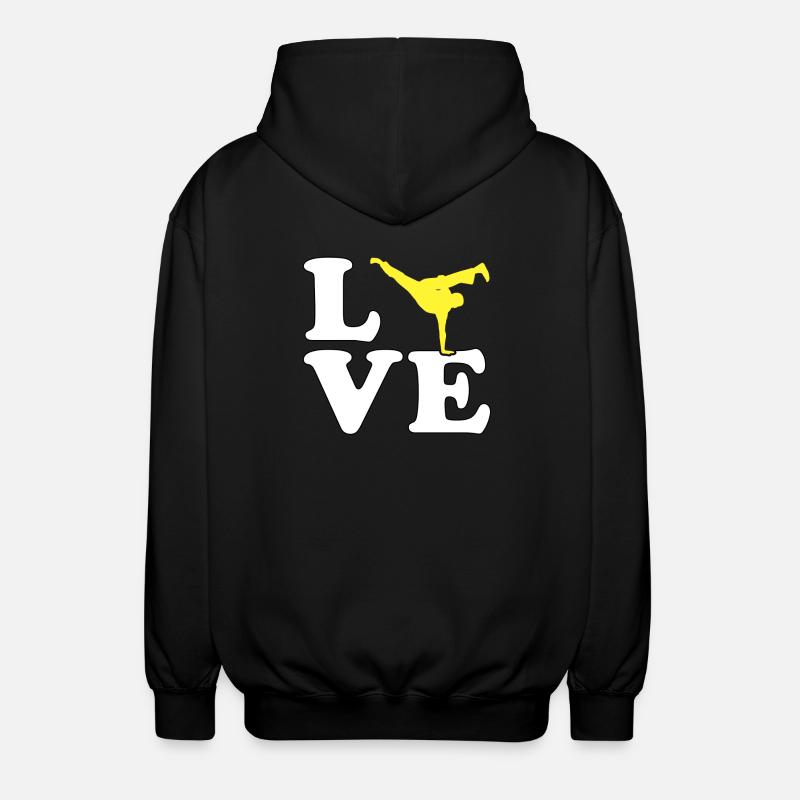 Capoeira Liebe - Unisex Kapuzenjacke - Schwarz