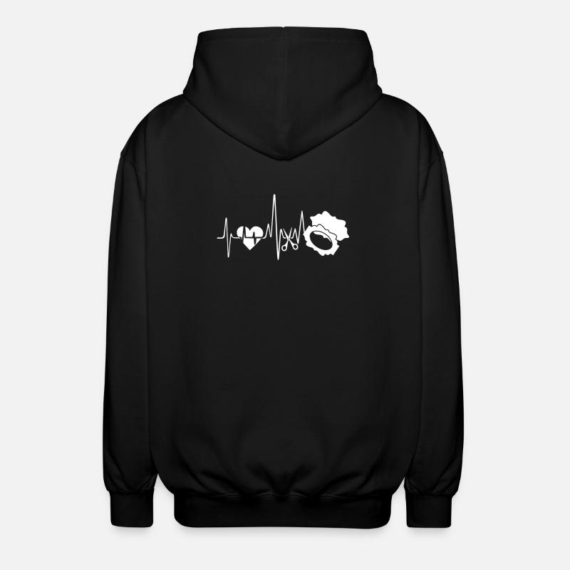 Scrapbooking Scrapbook Heartbeat - Unisex Hooded Jacket - black