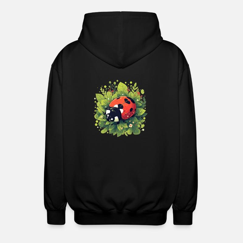 Coccinelle Marienkäfer - Veste à capuche unisexe - noir
