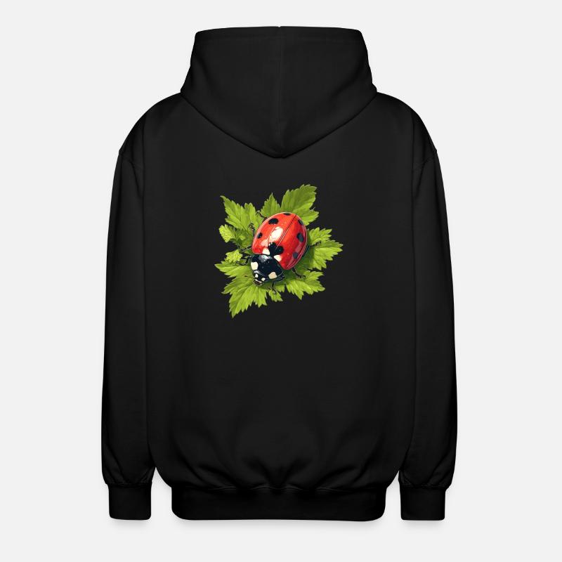 Coccinelle Marienkäfer - Veste à capuche unisexe - noir