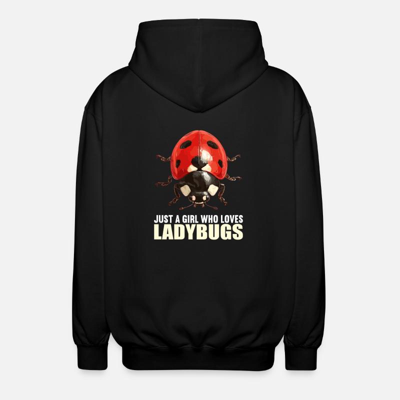 Ladybug Marienkäfer - Unisex Kapuzenjacke - Schwarz