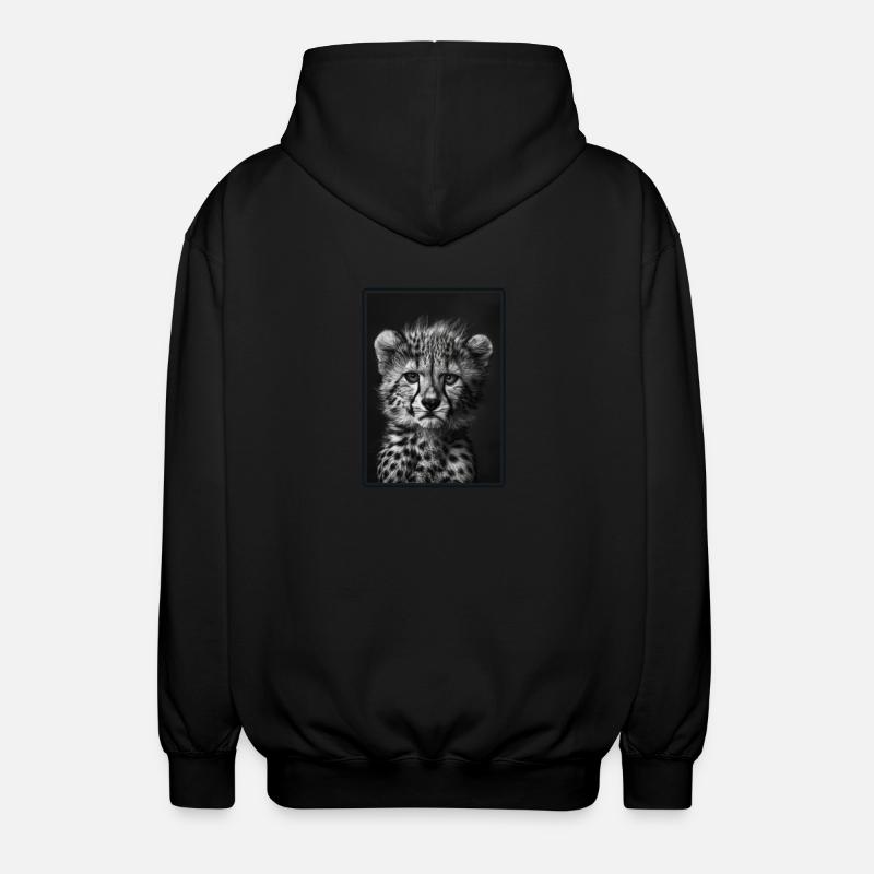 Guépard Geparde Gepard - Veste à capuche unisexe - noir