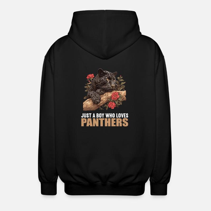 Panthers Panther - Unisex Kapuzenjacke - Schwarz
