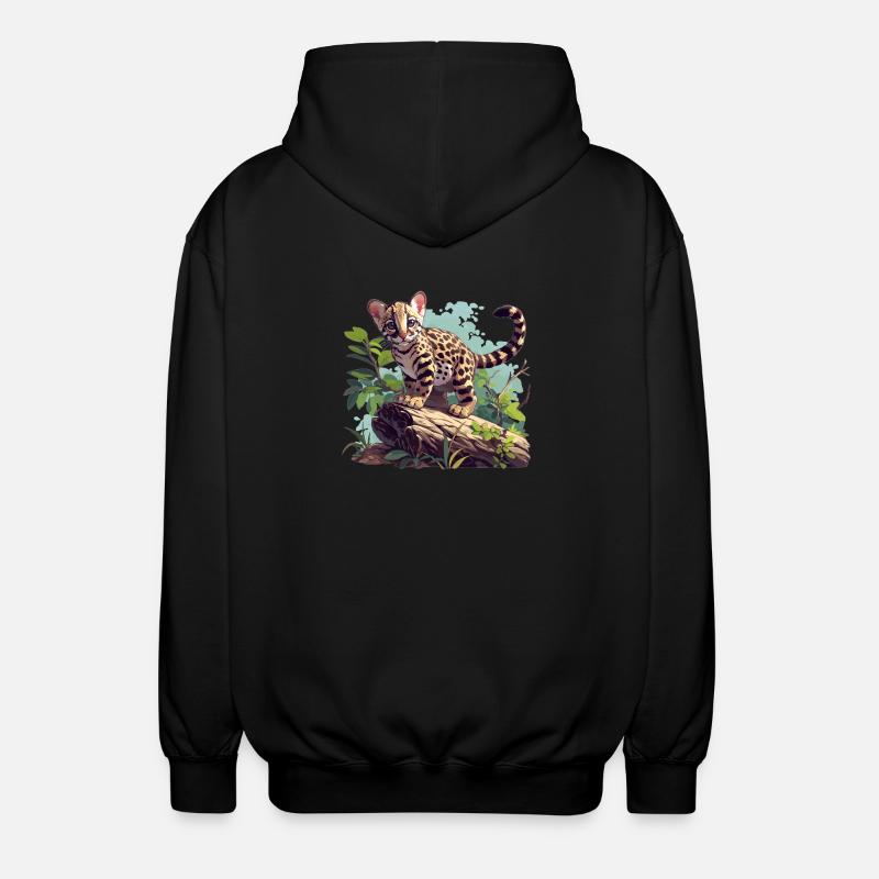 Ocelots Ocelot - Unisex Hooded Jacket - black