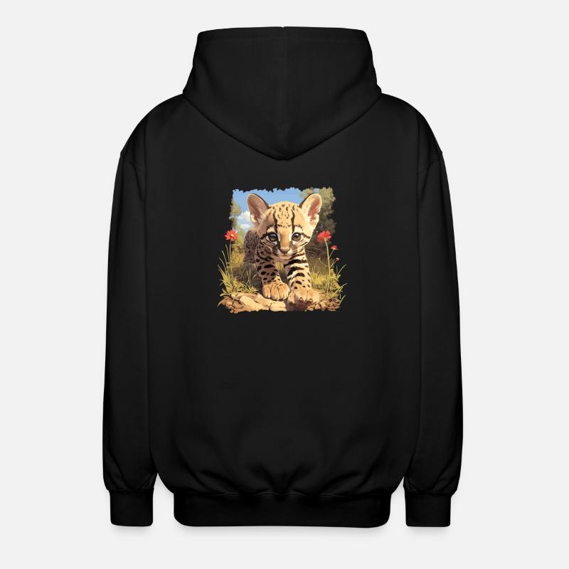 Ocelots Ocelot - Unisex Hooded Jacket - black