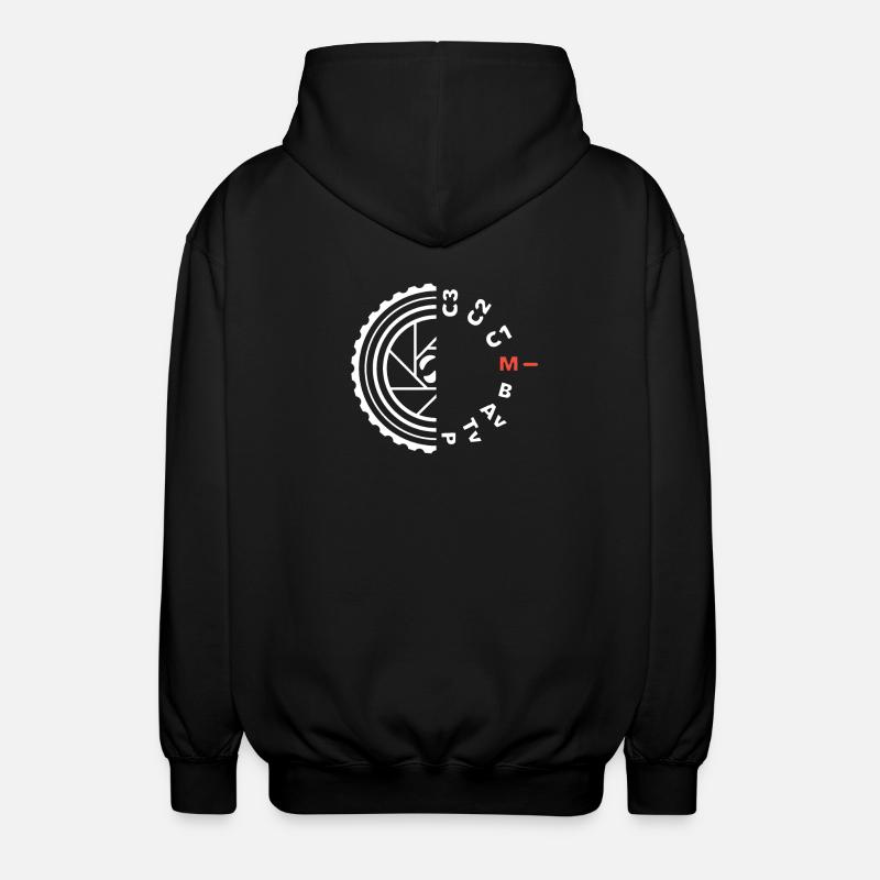 Camera Setting Image Photography - Unisex Hooded Jacket - black
