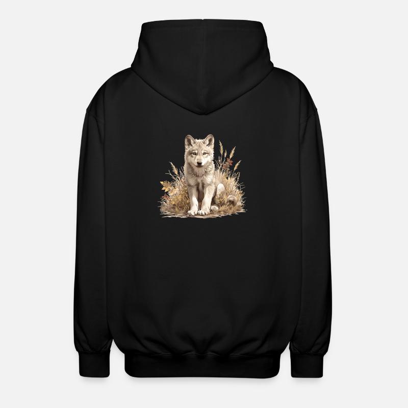 Loups Loup - Veste à capuche unisexe - noir