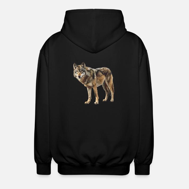 Loups Loup - Veste à capuche unisexe - noir