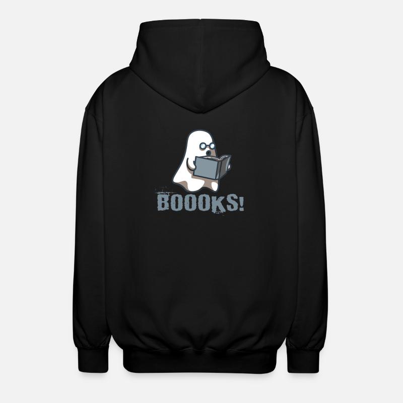 Livre Nerd Boooks Bibliothécaire Lecture - Veste à capuche unisexe - noir