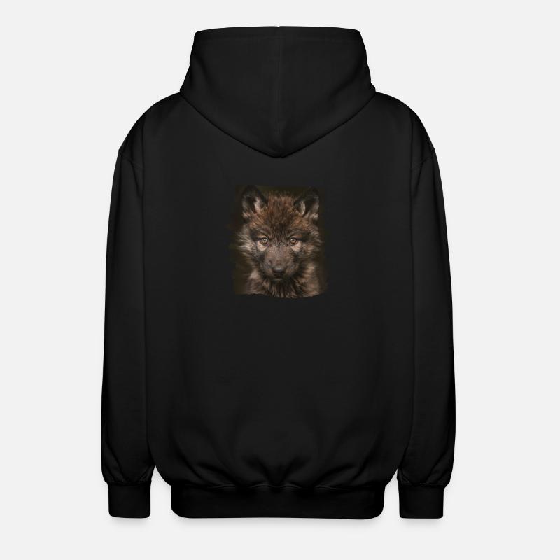 Loups Loup - Veste à capuche unisexe - noir
