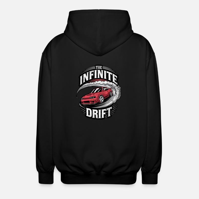 infinite drift - course voiture - Veste à capuche unisexe - noir